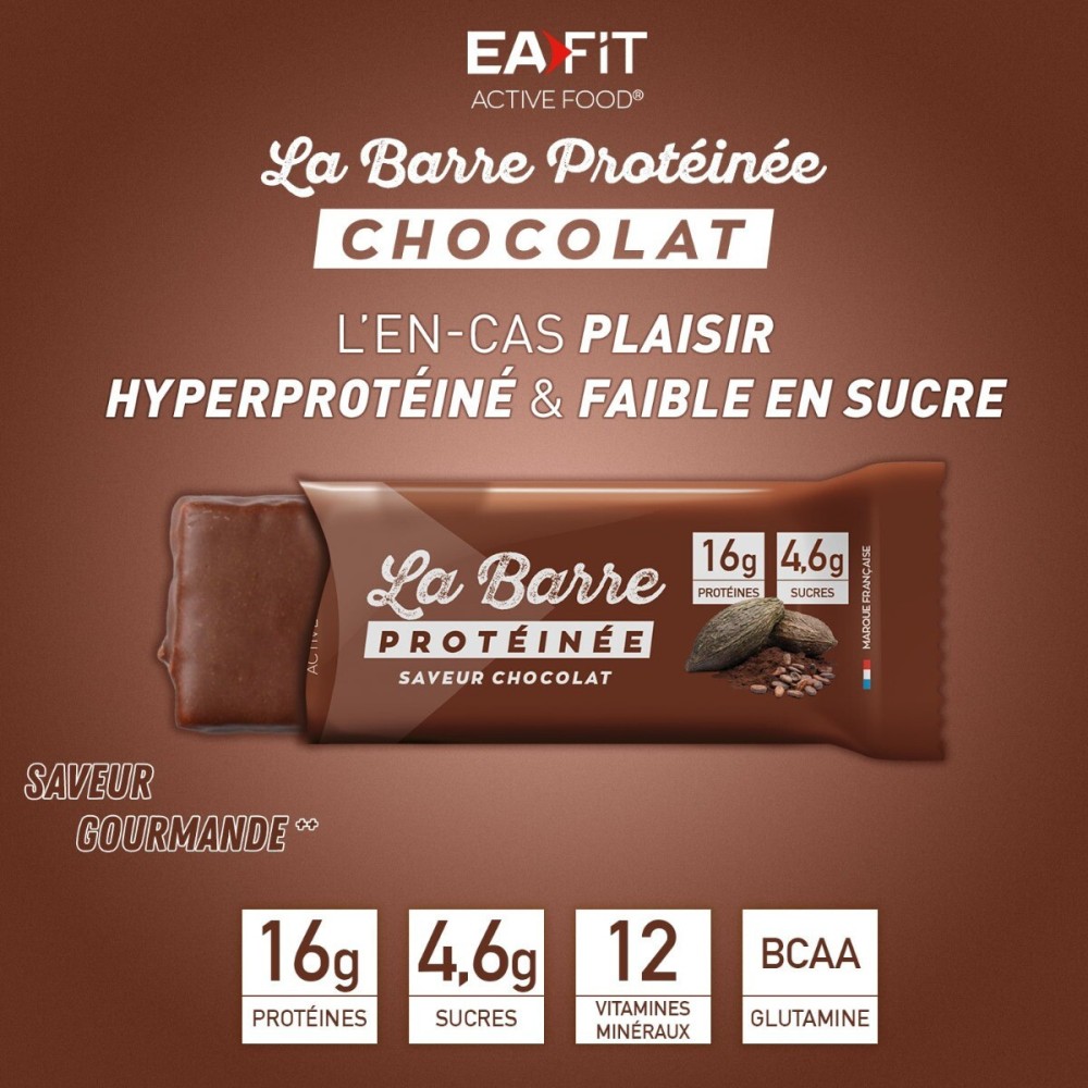 EA Pharma barre protéinée chocolat 46 g