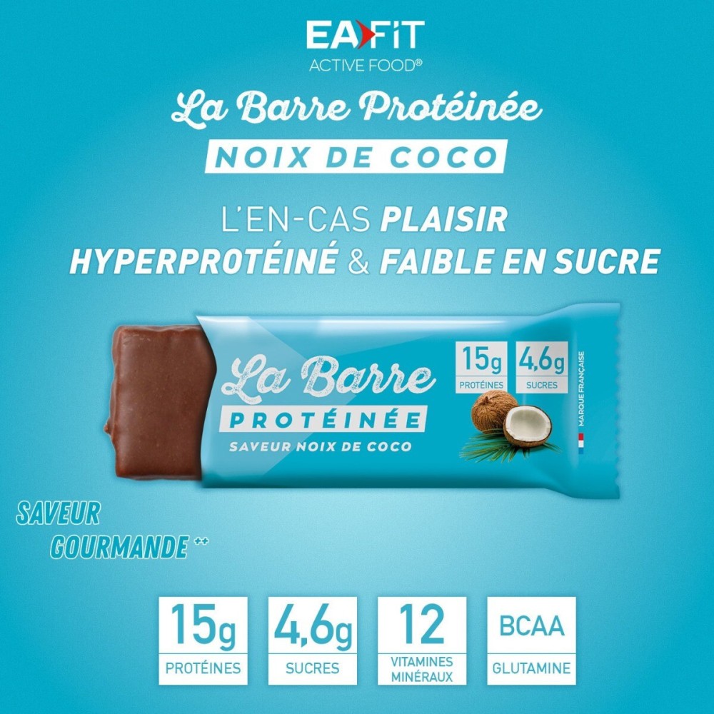 EA Pharma barre protéinée noix de coco 46 g
