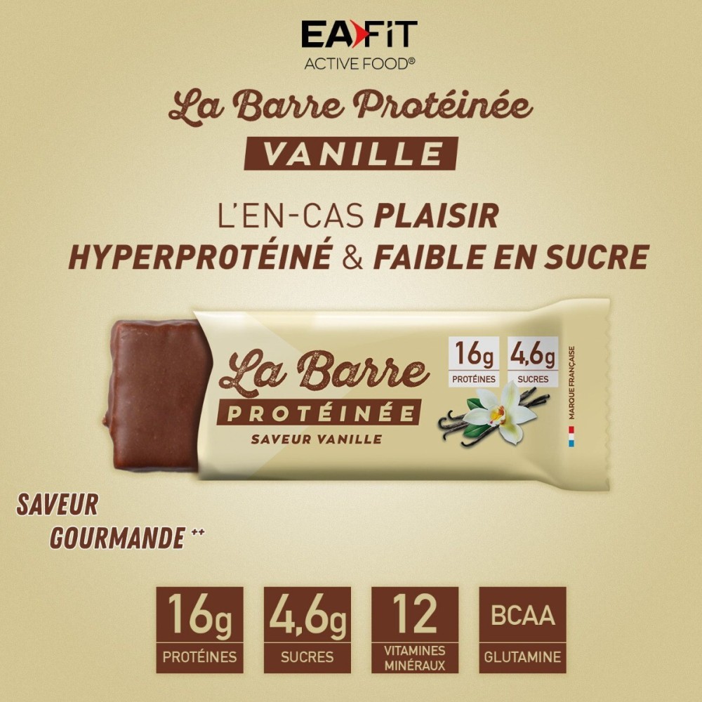 EA Pharma Barre Protéinée Vanille 46 g