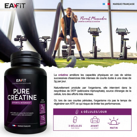 EA Pharma Pure Créatine Gélules 90