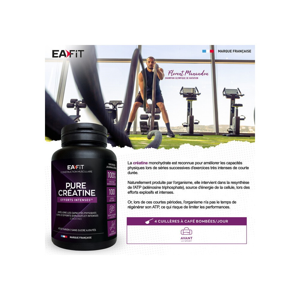 EA Pharma Pure Créatine Poudre 300 g