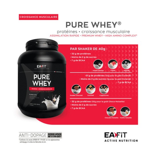 EA Pharma Pure Whey Double Chocolat 750 g