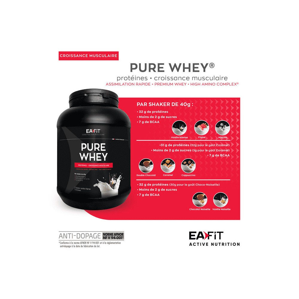 EA Pharma Pure Whey Double Chocolat 750 g