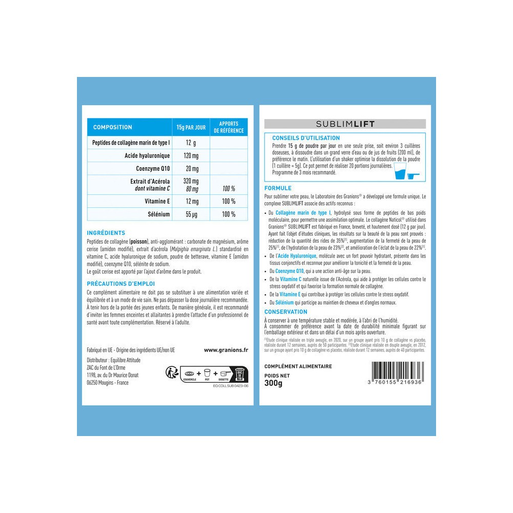 EA Pharma Granions Collagène Beauté Sublime Lift