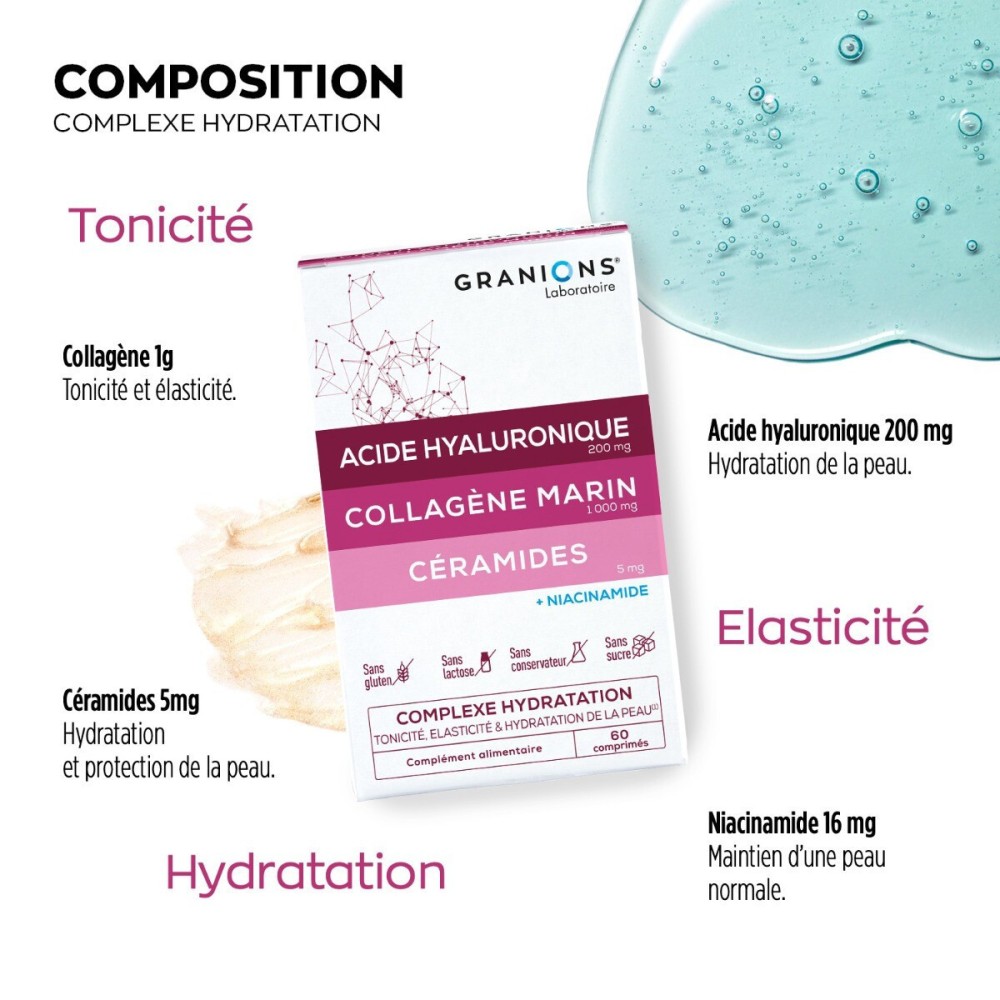 Granions complexe hydratation 60 comprimés