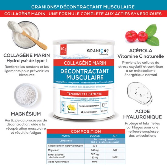 EA Pharma Décontractant Musculaire Collagène Marin 300 g