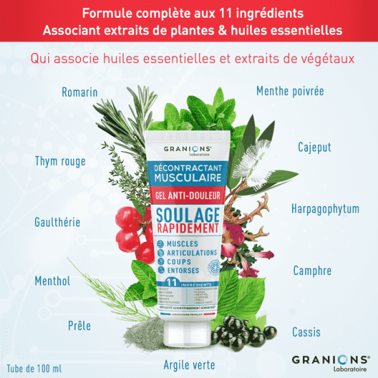 EA Pharma décontractant musculaire Gel 100 ml