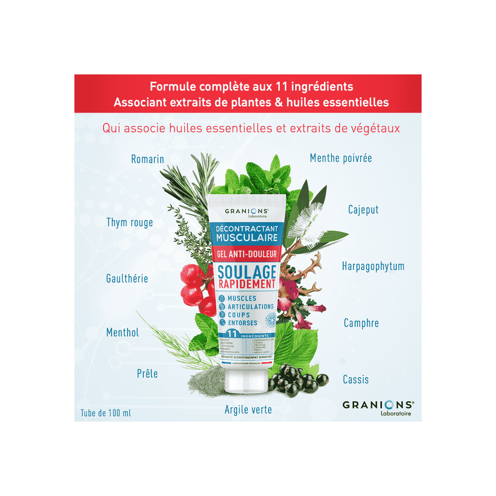 EA Pharma décontractant musculaire Gel 100 ml