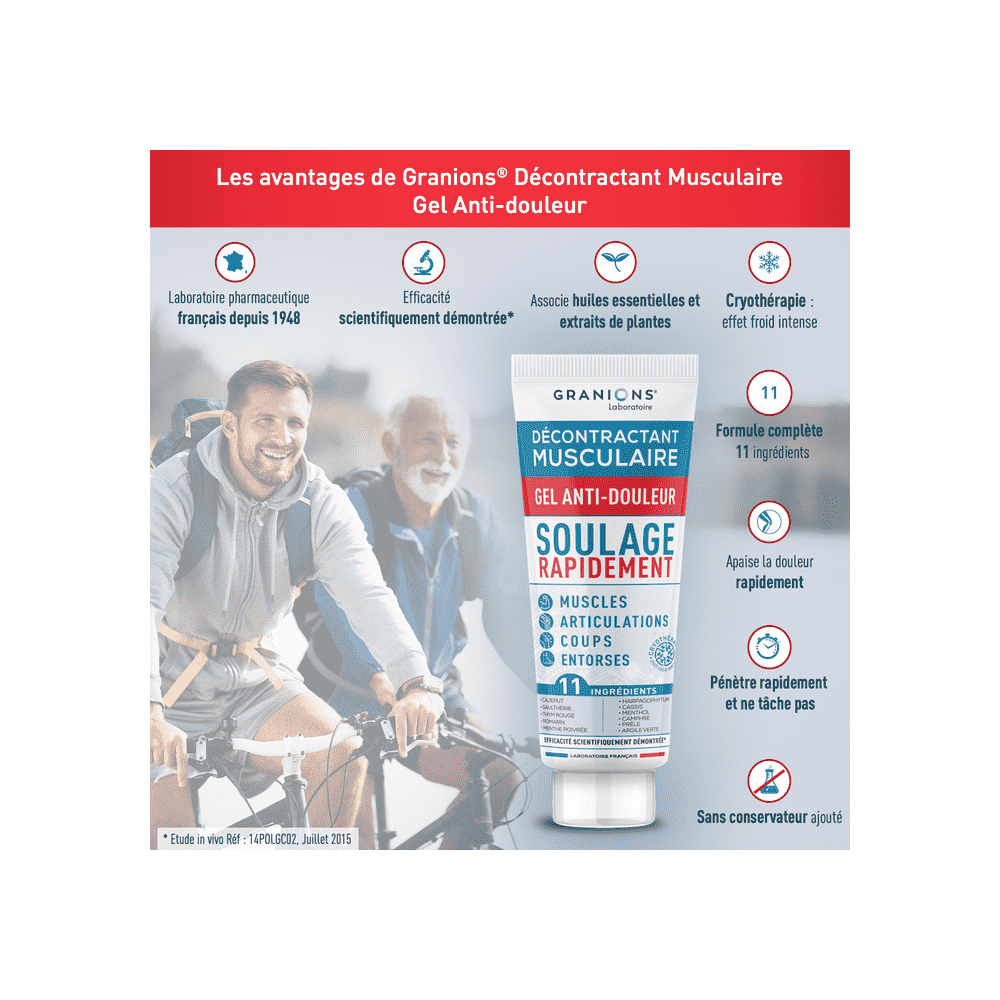 EA Pharma décontractant musculaire Gel 100 ml