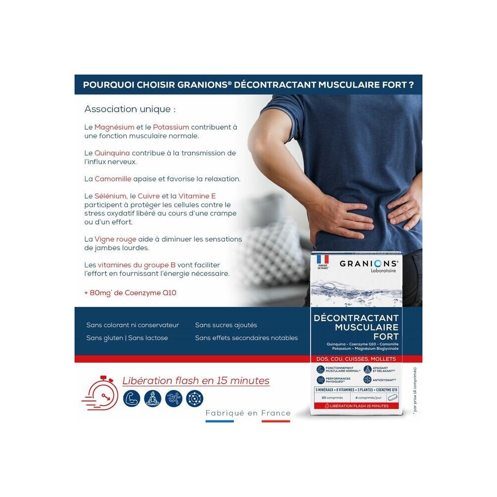 EA Pharma Décontractant Musculaire Fort