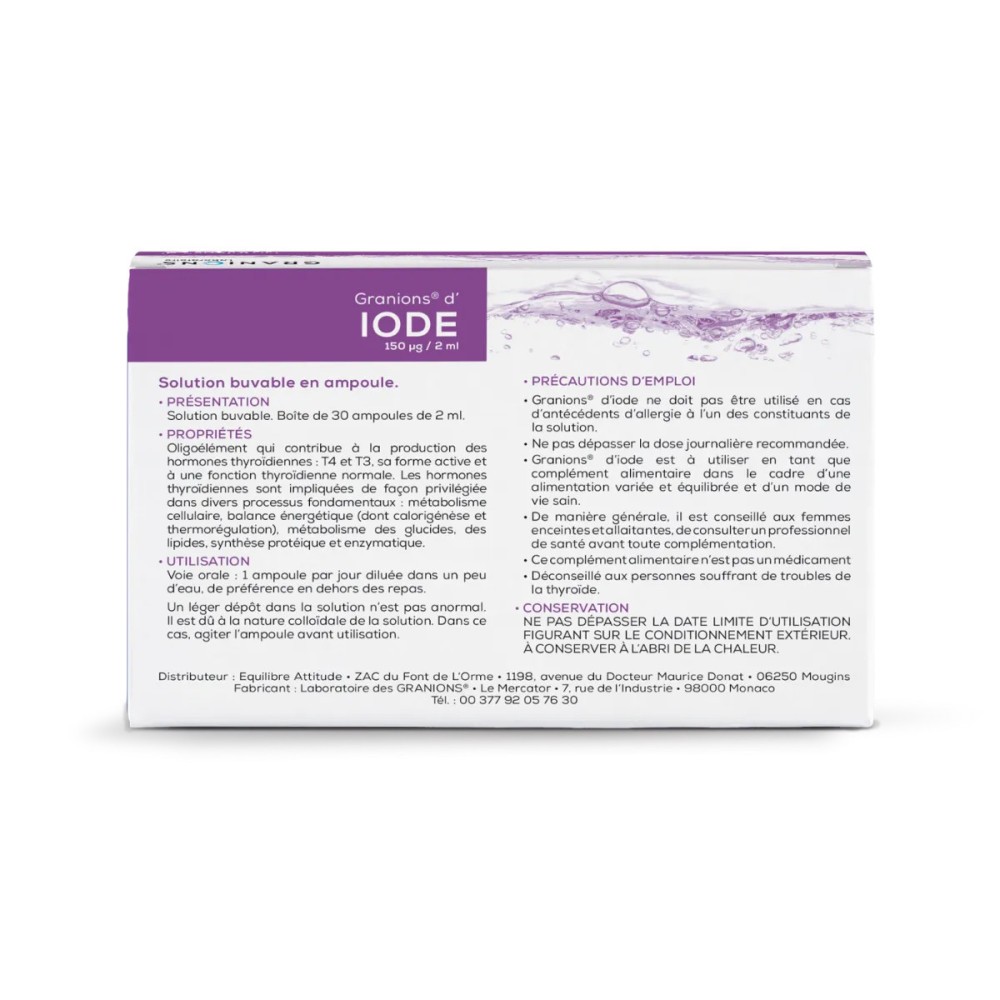 EA Pharma Granions iode ampoules buvables