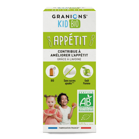 Granions Kid Bio Appétit Sirop Pomme 125 ml