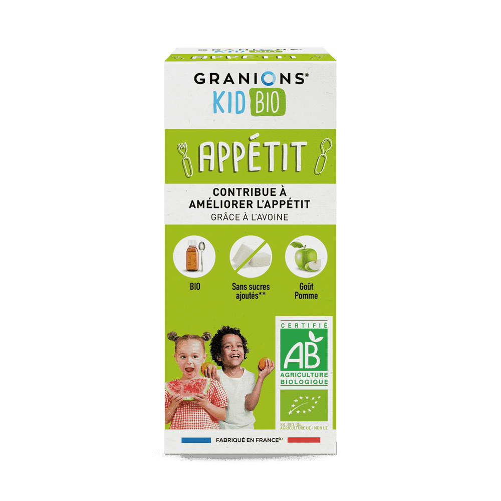 Granions Kid Bio Appétit Sirop Pomme 125 ml