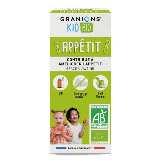 Granions Kid Bio Appétit Sirop Pomme 125 ml