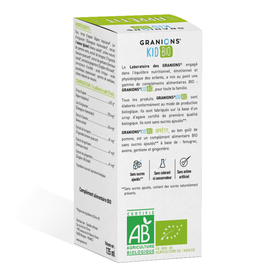 Granions Kid Bio Appétit Sirop Pomme 125 ml