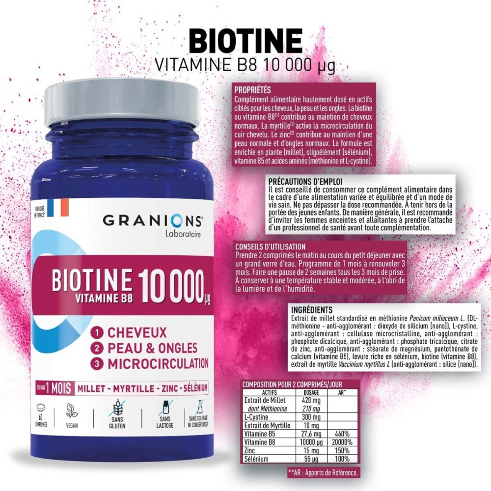Granions pill biotine 10 mg