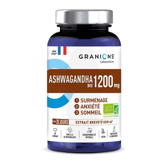 Granions Pill Fer Ashwagandha 60 comprimés