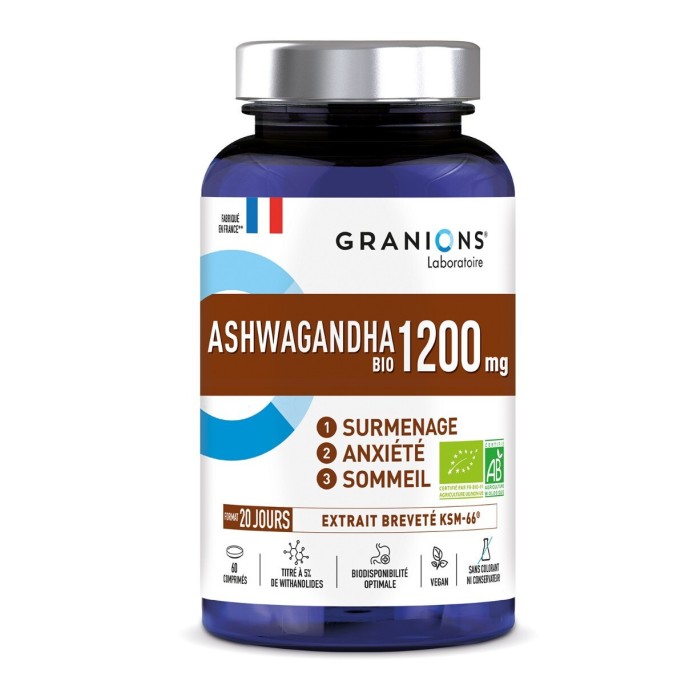 Granions Pill Fer Ashwagandha 60 comprimés