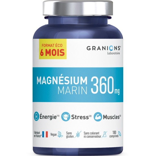 Granions supplément magnésium marin 180 comprimés