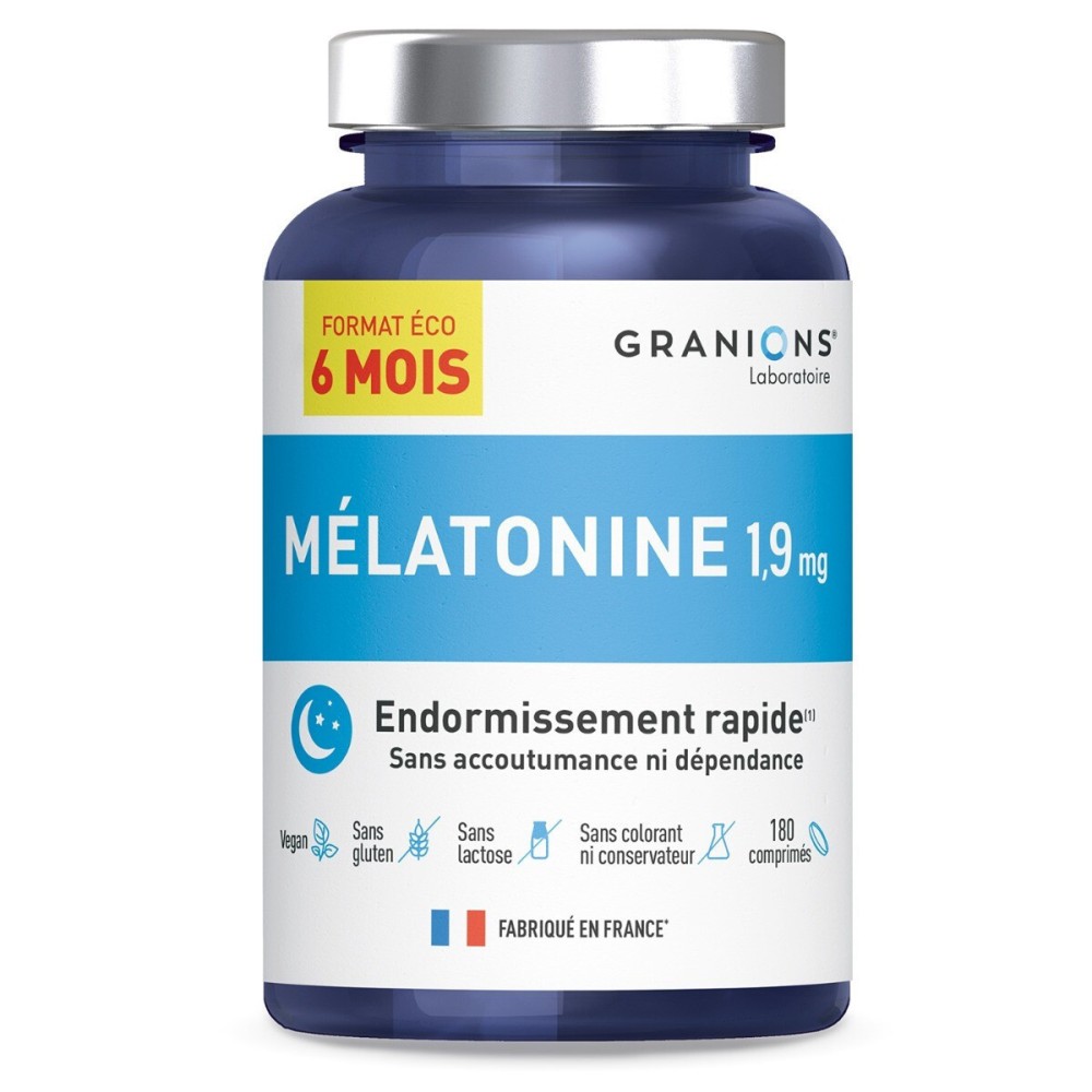 Granions Mélatonine 1,9 mg 180 comprimés