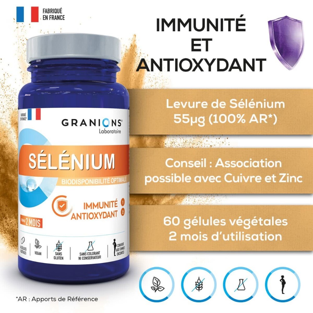 Granions Sélénium 60 gélules