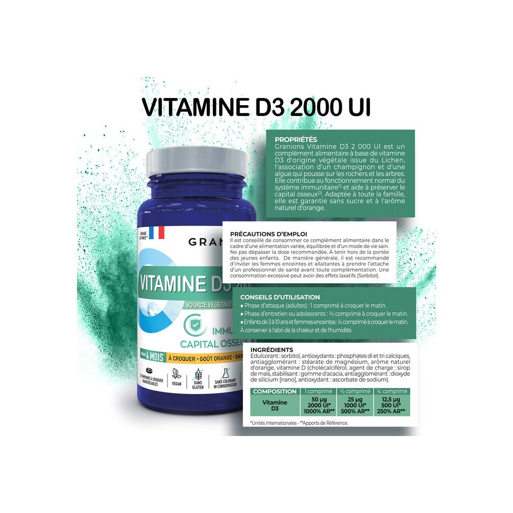 Granions Vitamine D3 2000 UI