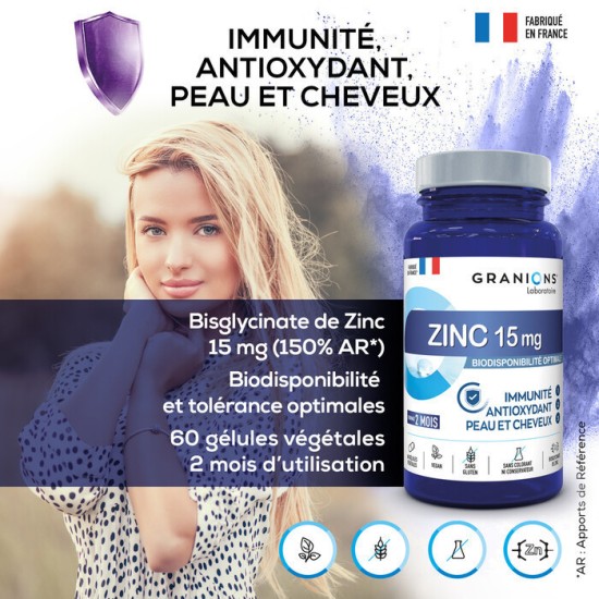 EA Pharma Granions Pill Zinc 15 mg 60 gélules