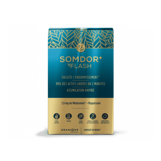 Granions Somdor+ Mélatonine Flash 20 comprimés