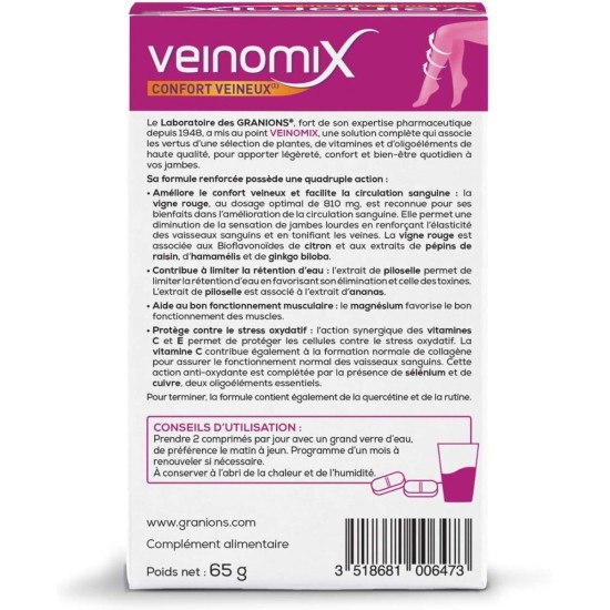 Granions Veinomix 60 comprimés
