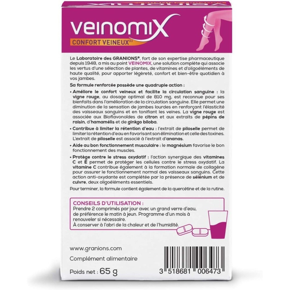 Granions Veinomix 60 comprimés