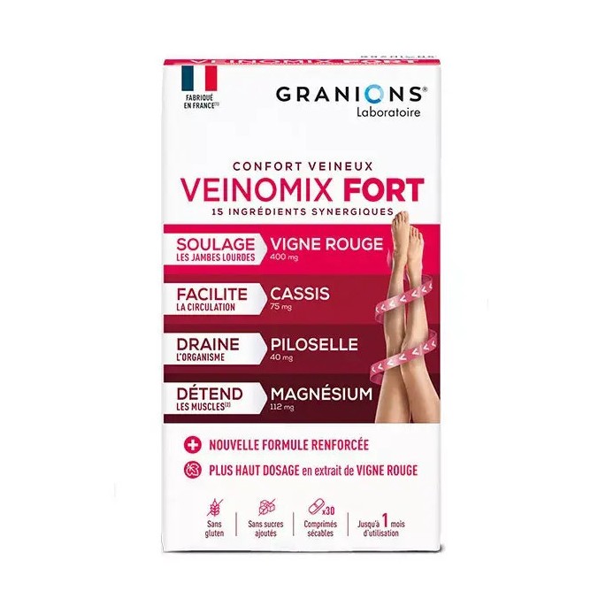 Granions Veinomix Fort 30 comprimés
