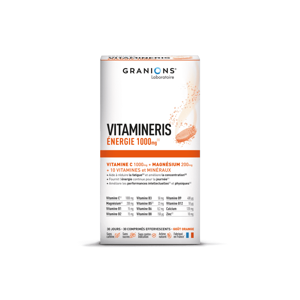 Granions Vitamineris Énergie comprimés effervescents 30