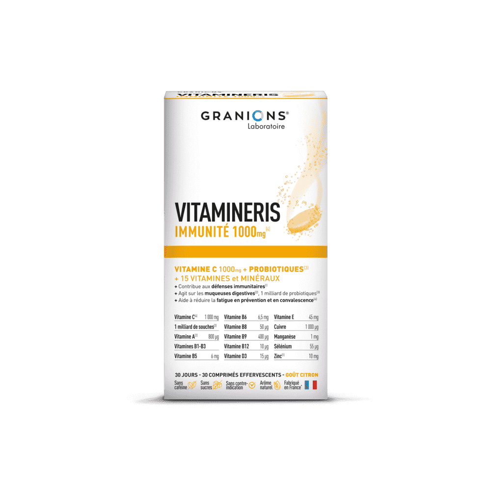 Granions Vitamineris Immunité 30 comprimés effervescents
