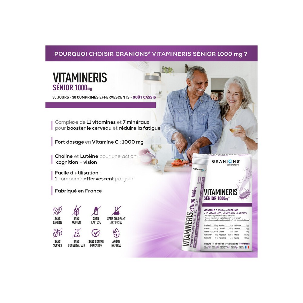 Granions Vitamineris Senior EFF 30 comprimés