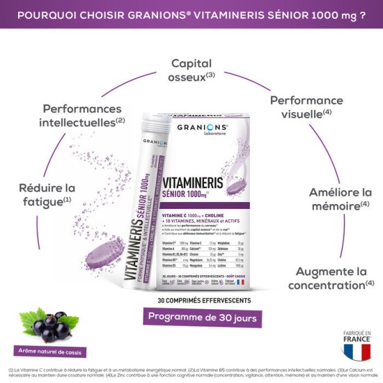 Granions Vitamineris Senior EFF 30 comprimés