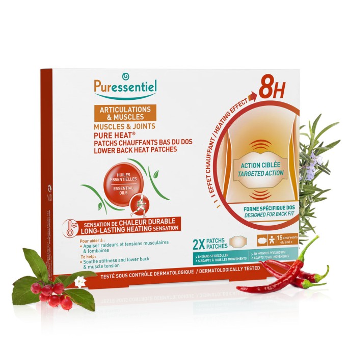 Puressentiel patch chauffant bas du dos