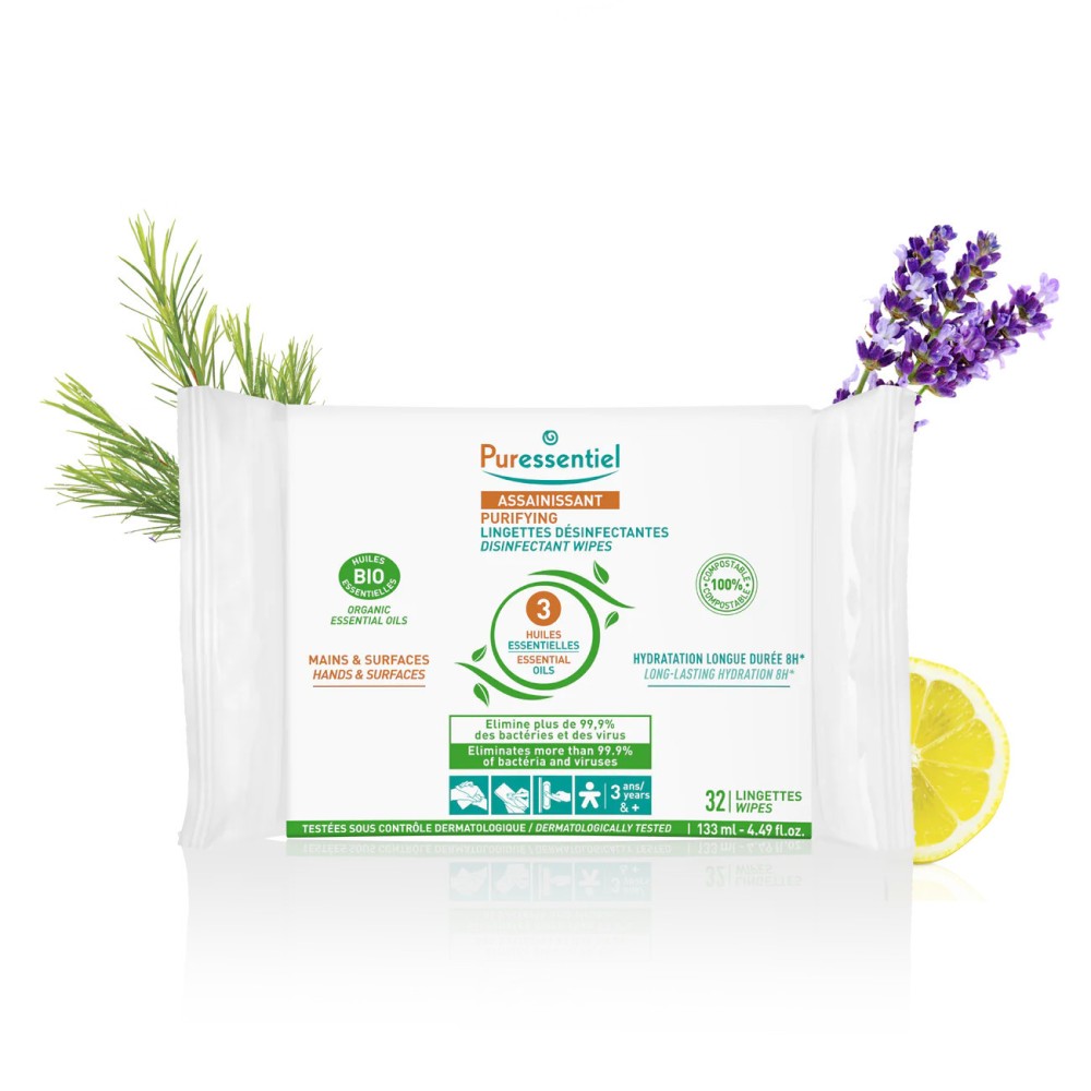 Puressentiel assainissant lingettes 32 unités