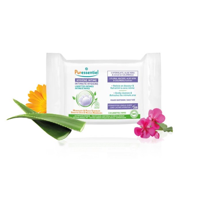 Puressentiel Hygiène Intime Lingettes 25 lingettes