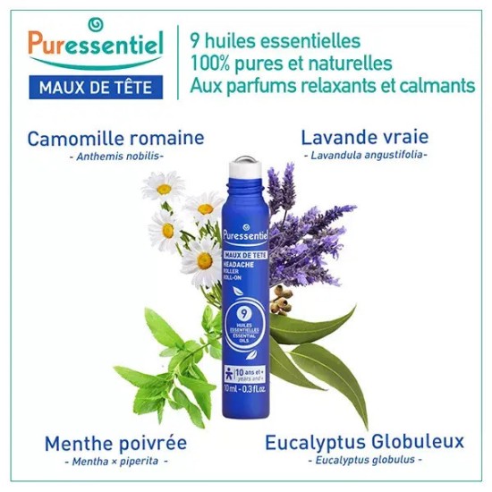 Puressentiel Maux de Tête Roller 10 ml