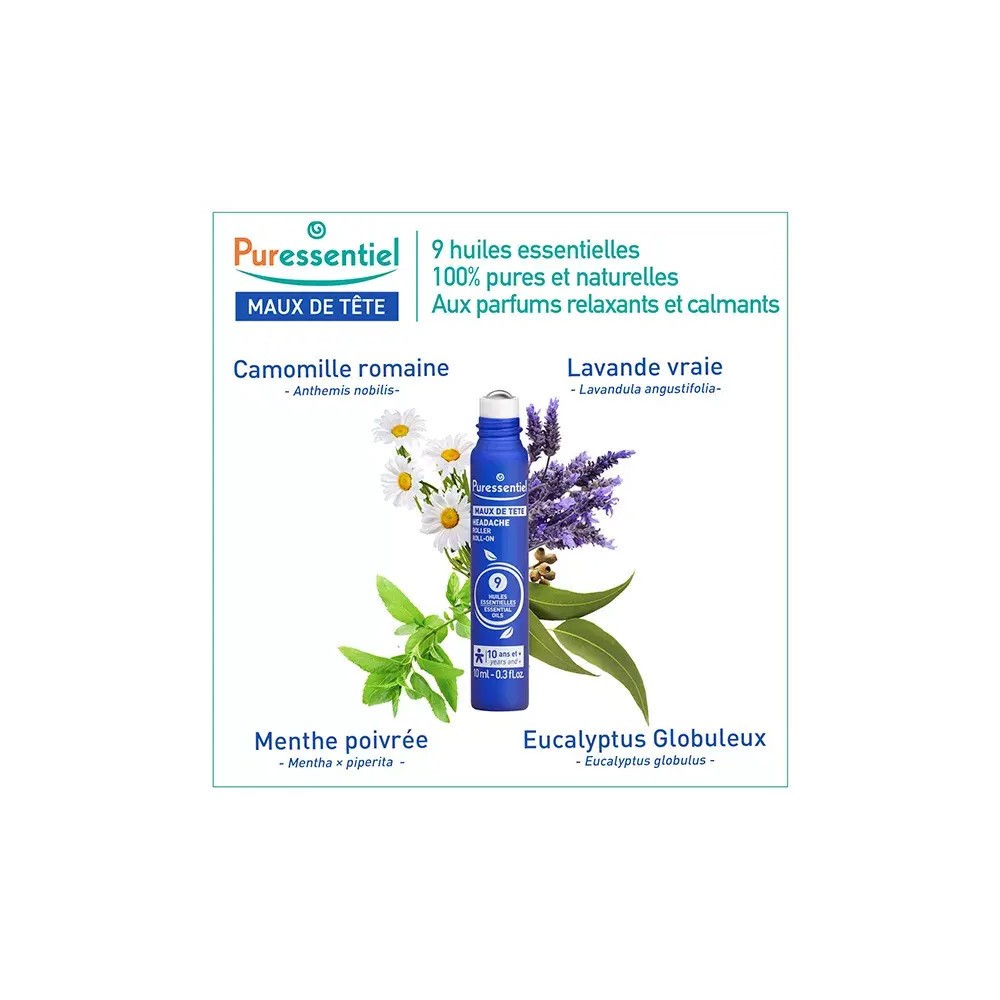 Puressentiel Maux de Tête Roller 10 ml