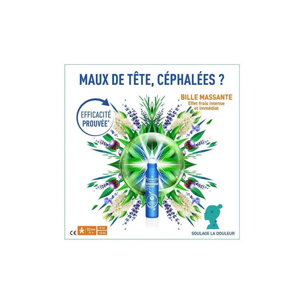 Puressentiel Maux de tête Roller 5 ml
