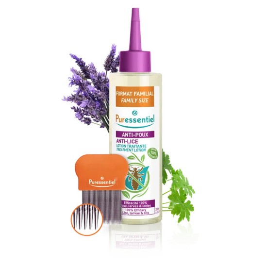 Puressentiel Poux Lotion 200 ml Familial + Peigne