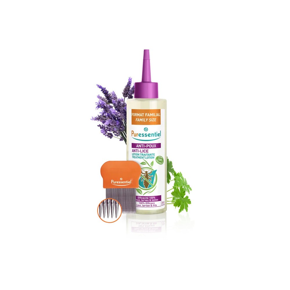 Puressentiel Poux Lotion 200 ml Familial + Peigne