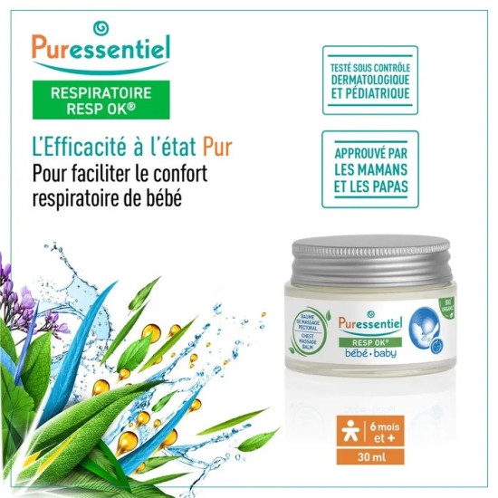 Puressentiel Resp'OK Baume Pectoral Bébé