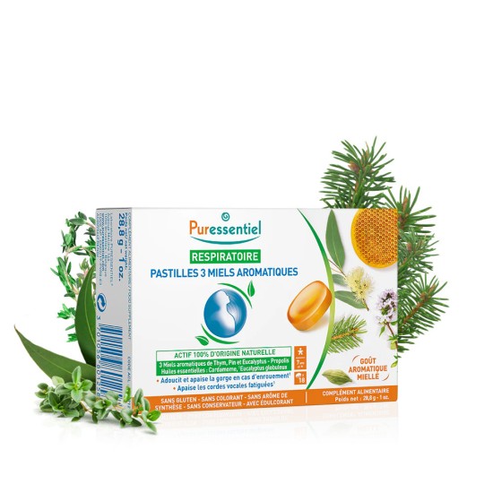 Puressentiel Respiratoire Pastilles 3 Miels