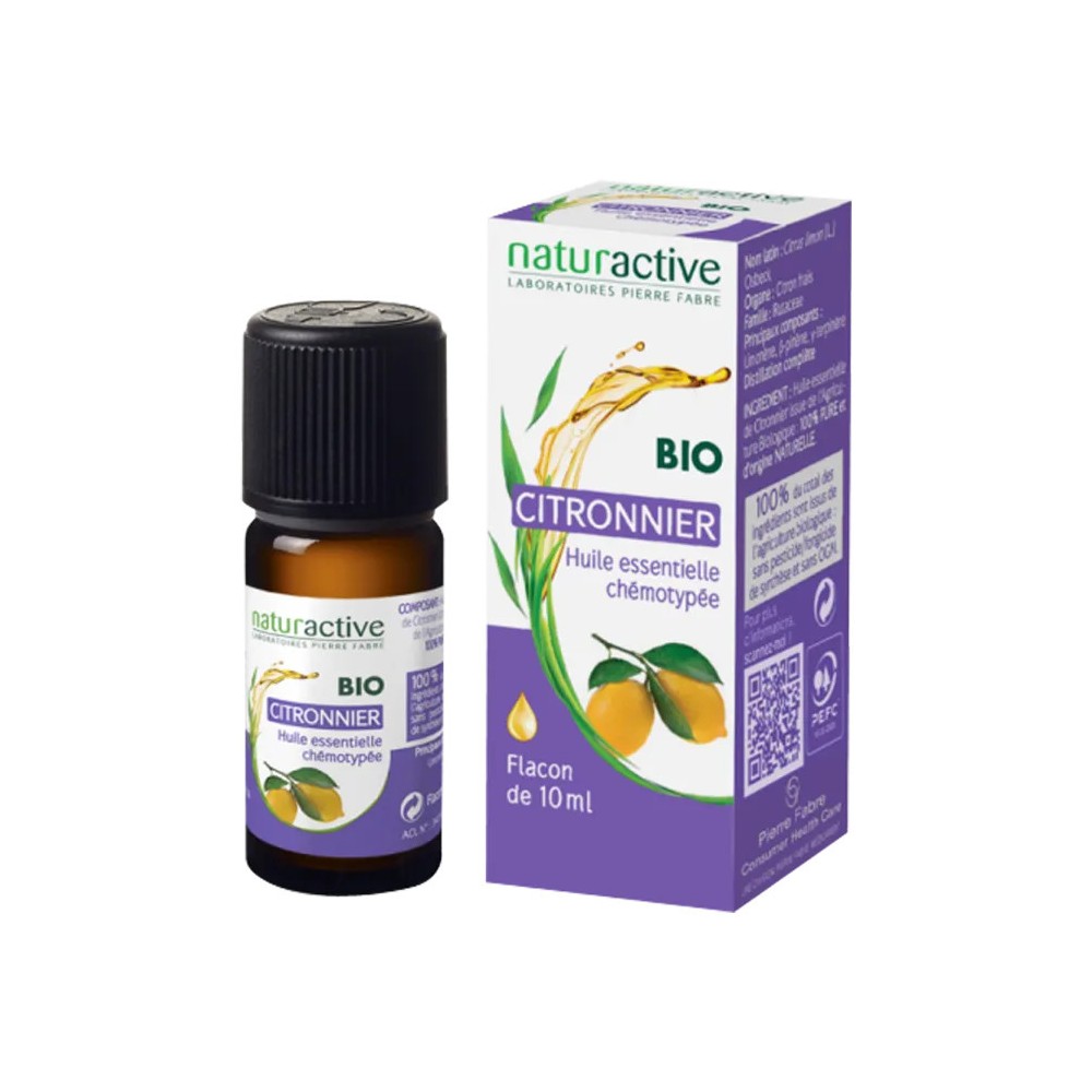 Naturactive huile essentielle citronnier bio 10 ml