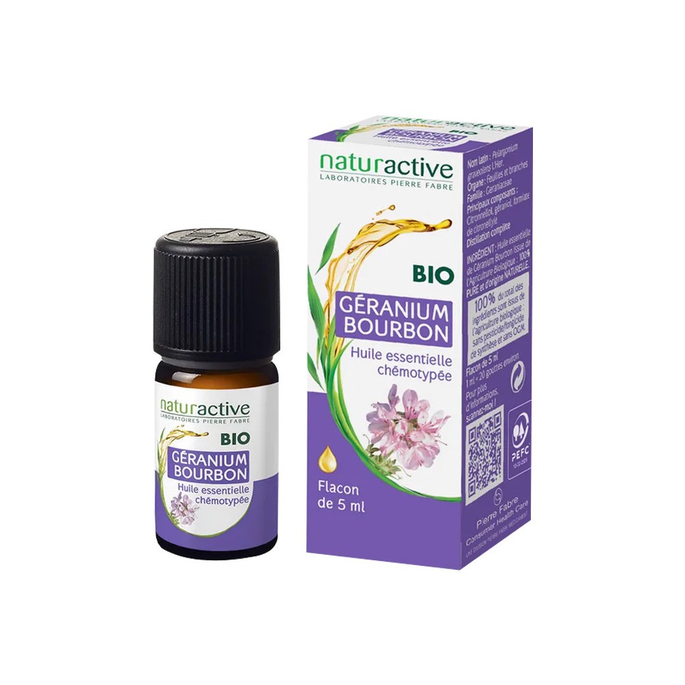 Naturactive huile essentielle Géranium Bourbon Bio