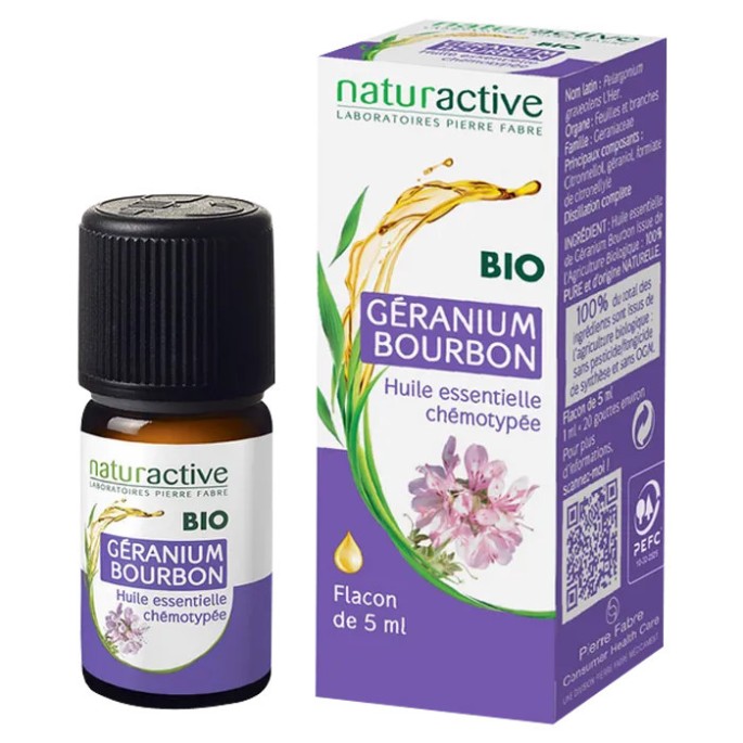Naturactive huile essentielle Géranium Bourbon Bio