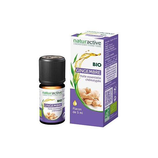 Naturactive huile essentielle gingembre bio 5 ml