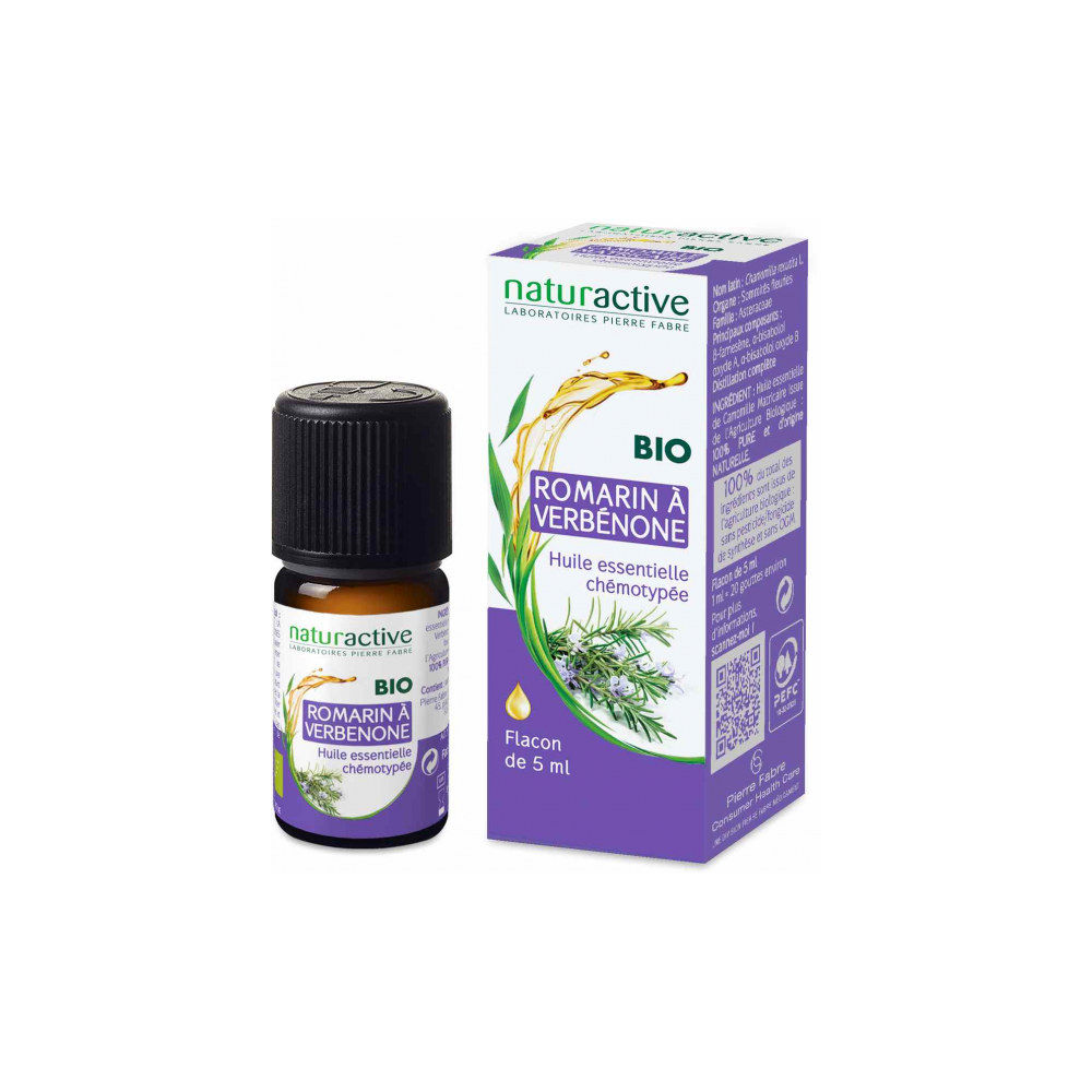 Naturactive huile essentielle romarin à verbénone bio 5 ml